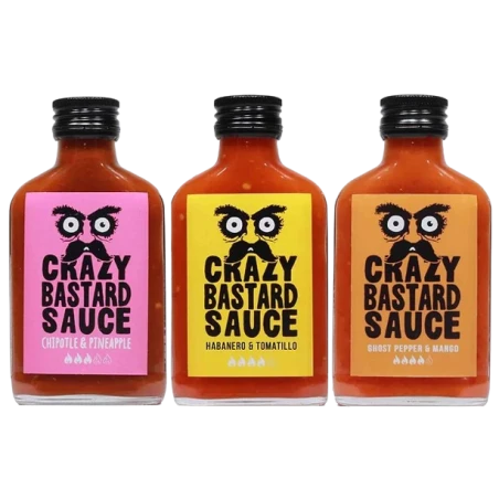 3 Sauces Set "The Best" - 3x100ml - CRAZY BASTARD 4 3 Sauces Set "The Best" - 3x100ml - CRAZY BASTARD – Image 2