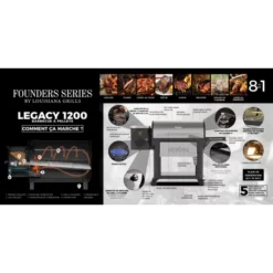 Barbecue à Pellets LG1200FL Legacy LOUISIANA -LA MAISON DU BARBECUE barbecue a pellets lg1200fl louisiana 5
