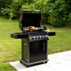 Barbecue Gaz Rogue RB425 RSBPK 3 Brûleurs + Réchaud Lateral + Brûleur Arrière + Rôtissoire - NAPOLEON -LA MAISON DU BARBECUE barbecue gaz rogue 425 rsbpk 3 bruleurs rechaud lateral bruleur arriere rotissoire napoleon 1