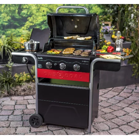 Barbecue Hybride Gaz & Charbon Gas2Coal 330 2.0 3 Brûleurs 6 Barbecue Hybride Gaz & Charbon Gas2Coal 330 2.0 3 Brûleurs – Image 4