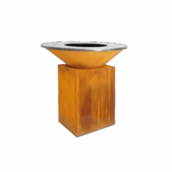 Brasero OFYR Classic 100 Plancha Acier Corten Pied 75cm