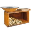 Brasero OFYR Island 100 Bois Teck -LA MAISON DU BARBECUE brasero ofyr island 100 bois teck