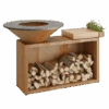 Brasero OFYR Island 85 Bois Teck -LA MAISON DU BARBECUE brasero ofyr island 85 bois teck