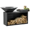 Brasero OFYR Island Black 100 Ceramique Gris Anthracite -LA MAISON DU BARBECUE brasero ofyr island black 100 ceramique gris anthracite