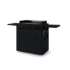 Chariot Plancha Modern 75 Acier Noir Fermé - FORGE ADOUR -LA MAISON DU BARBECUE chariot modern acier ferme noir 75