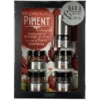 Bar à Piments 5 Pots + Moulin - SAVOR & SENS -LA MAISON DU BARBECUE coffret 5 pots de piments moulin savor sens