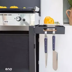 Combo Plancha Gaz Initial 65 + Chariot Acier Noir - ENO -LA MAISON DU BARBECUE combo plancha gaz initial 65 chariot acier noir 3