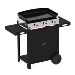 Combo Plancha Gaz Initial 65 + Chariot Acier Noir - ENO -LA MAISON DU BARBECUE combo plancha gaz initial 65 chariot acier noir 5