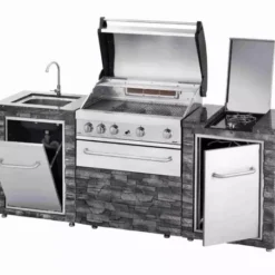 Meuble Modulaire GRANDHALL Stone Island (hors BBQ) -LA MAISON DU BARBECUE meuble modulaire grandhall stone island hors bbq 2