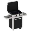Combo Plancha Enosign Gaz 65 Acier Noir & Inox Avec Capot Noir - ENO -LA MAISON DU BARBECUE pack combo plancha enosign gaz 65 inox acier noir