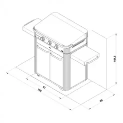 Combo Plancha Enosign Gaz 80 Inox 2023 Avec Capot Inox - ENO -LA MAISON DU BARBECUE pack combo plancha enosign gaz 80 inox 5