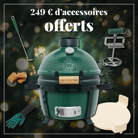 Pack + Noël BIG GREEN EGG Minimax à Poser Avec Poignées 3 Pack + Noël BIG GREEN EGG Minimax à Poser Avec Poignées