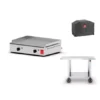 Pack Plancha Gaz PLANET Alfa 600 + Chariot Smart + Housse -LA MAISON DU BARBECUE pack plancha gaz planet alfa 600 chariot smart housse