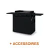 Pack + Plancha Modern 75 Gaz Acier Noir Sur Chariot -LA MAISON DU BARBECUE pack plancha modern gaz 75 acier emaille