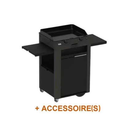 Pack + Plancha Gaz Fusion 60 Grise Sur Chariot - ENO 3 Pack + Plancha Gaz Fusion 60 Grise Sur Chariot - ENO