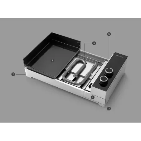 Plancha Premium 60 Gaz Inox - FORGE ADOUR 4 Plancha Premium 60 Gaz Inox - FORGE ADOUR – Image 2