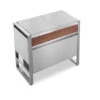 Table Oasi 97 + Plan De Travail Inox - PLANET -LA MAISON DU BARBECUE table oasi 97 ice avec refrigerateur d exterieur plancha planet 5