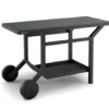 Table Roulante Acier Noir Pour Plancha Tra N -LA MAISON DU BARBECUE table roulante acier noir pour plancha tra n