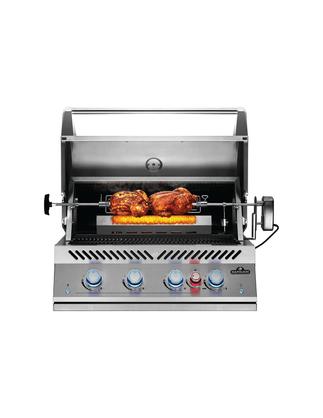 LA MAISON DU BARBECUE -LA MAISON DU BARBECUE barbecue a gaz napoleon big 32 encastrable avec rotissoire incluse